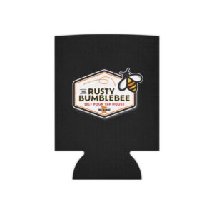 Can Cooler — Rusty Bumblebee Beer Koozie (Make Pour Decisions Design)