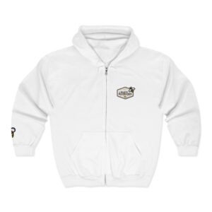 Zip Hoodie — "Baked With Love" Bakery Badge Zip-Up