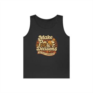 Make Pour Decisions Tank Top — Retro Coffee Pouring Graphic